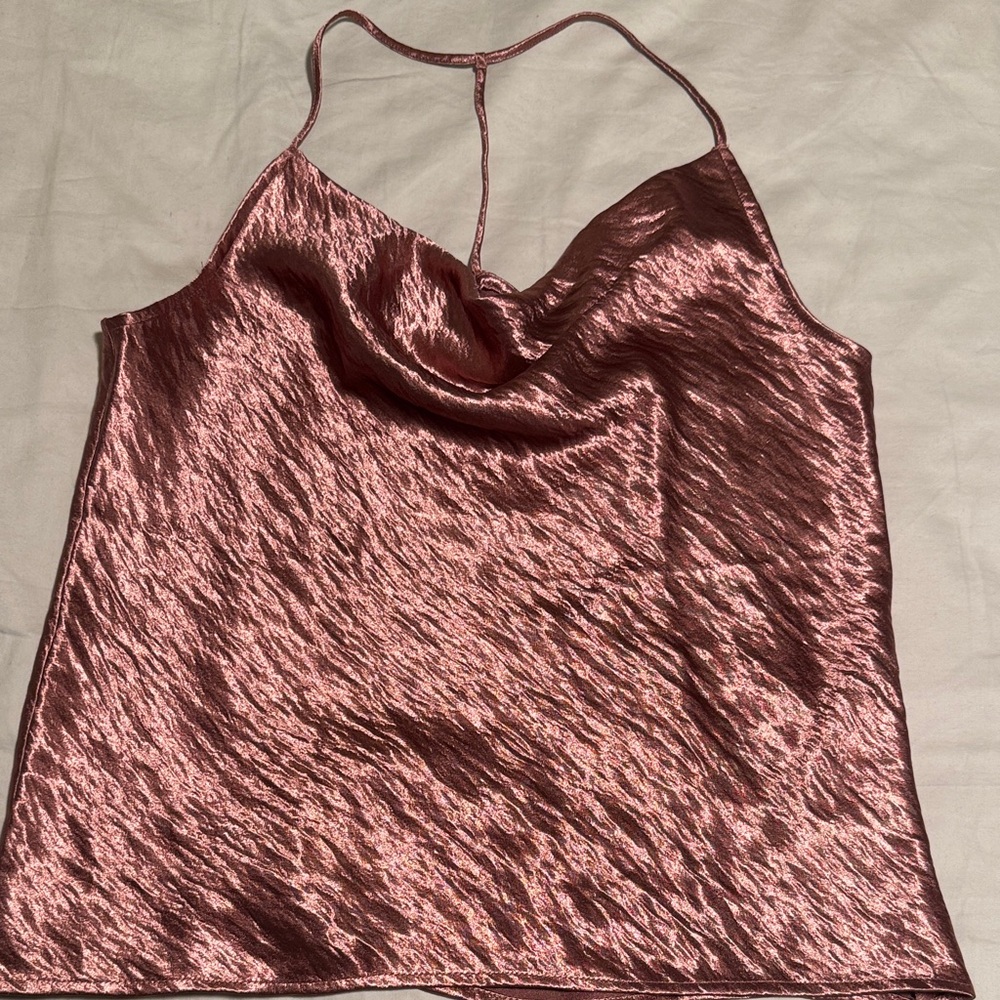 Express Metallic Rose Camisole